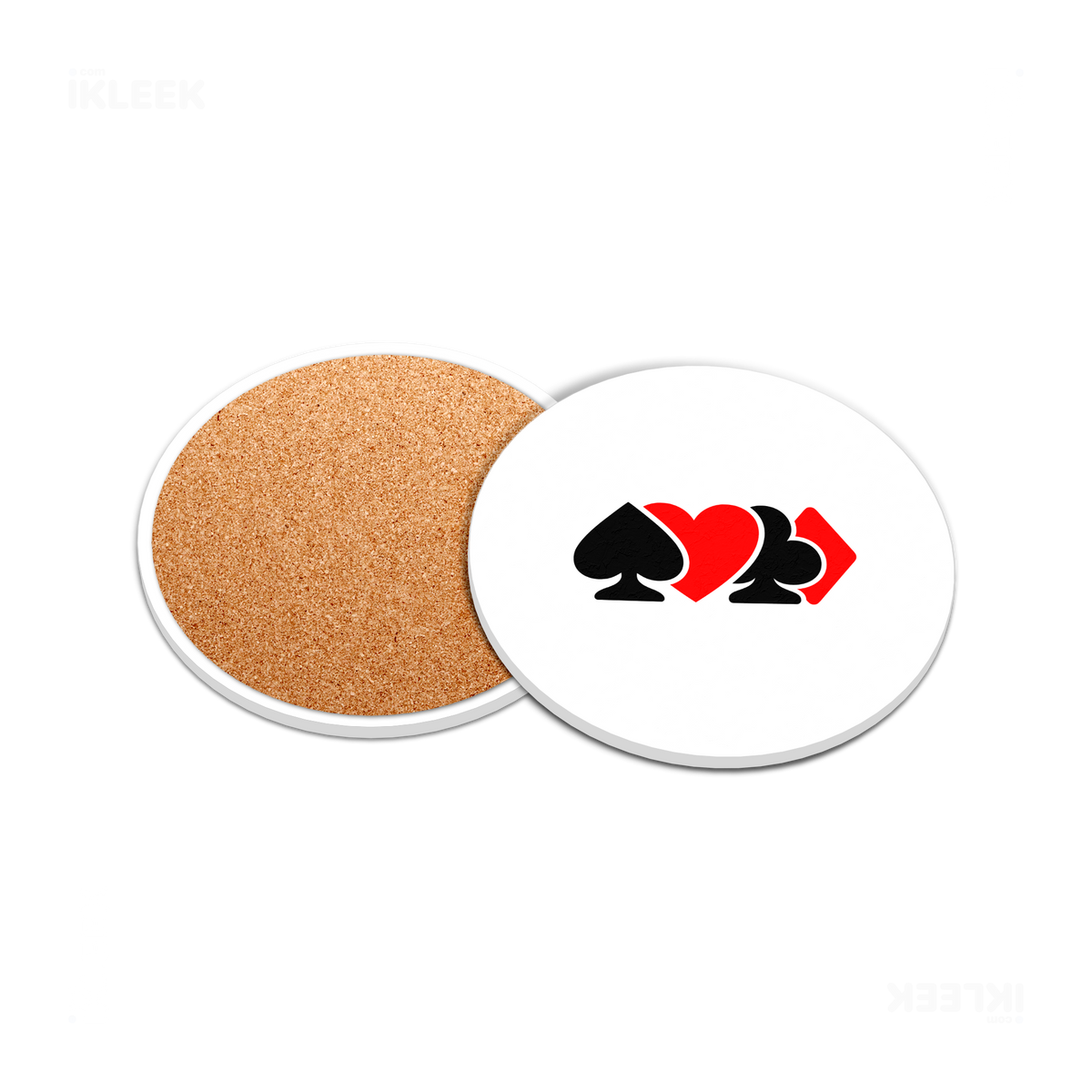 AllSuitsInline Ceramic Coaster 05 Round