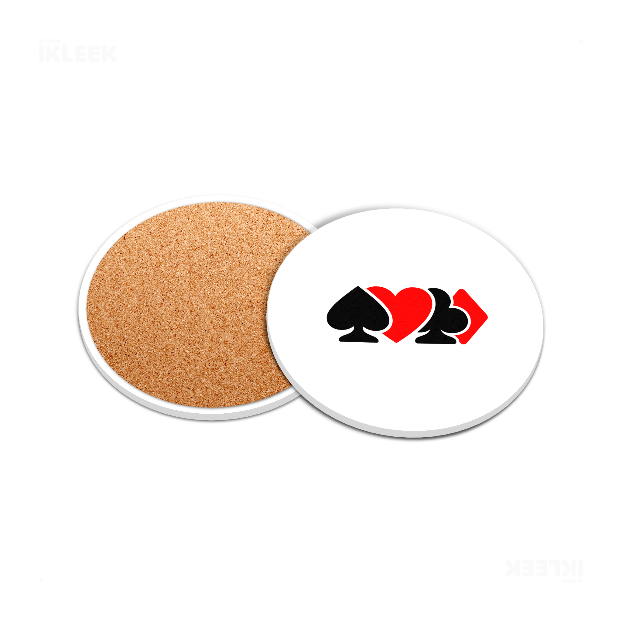 AllSuitsInline Ceramic Coaster 05 Round
