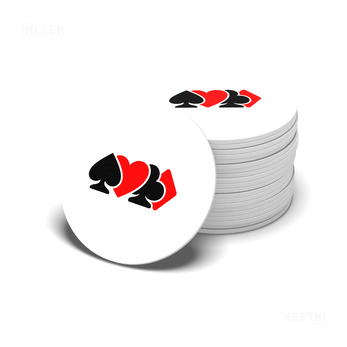 AllSuitsInline Ceramic Coaster 06 Round