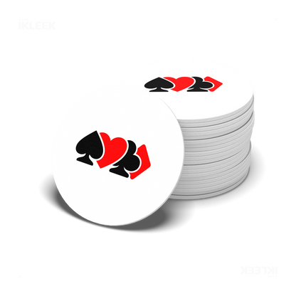 AllSuitsInline Ceramic Coaster 06 Round
