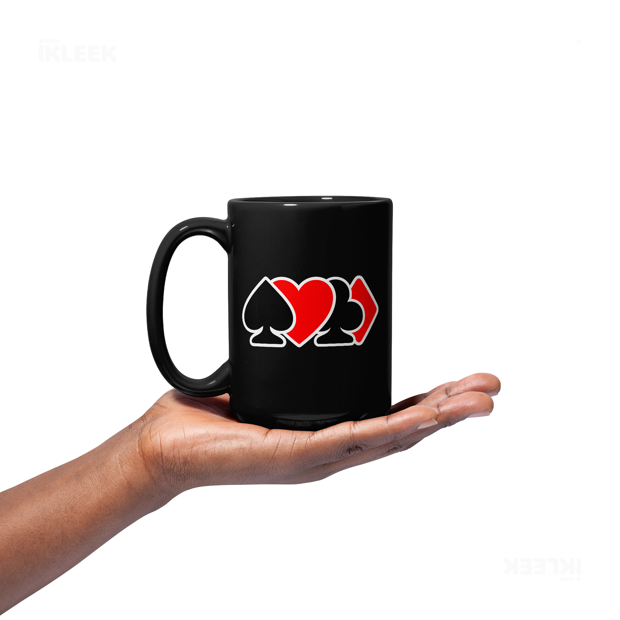 AllSuitsInline Ceramic Mug 03 Black