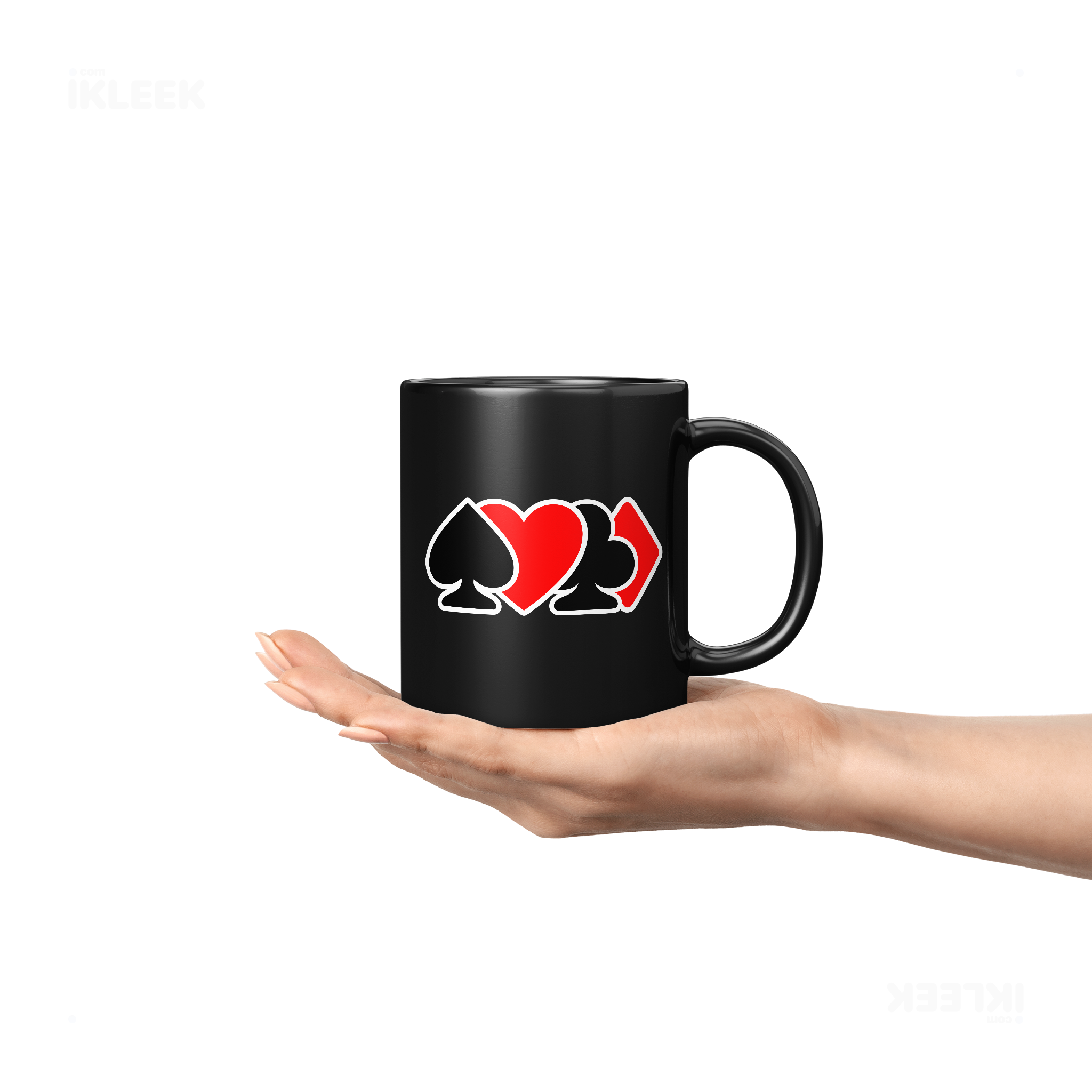 AllSuitsInline Ceramic Mug 04 Black