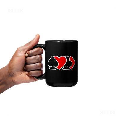 AllSuitsInline Ceramic Mug 05 Black