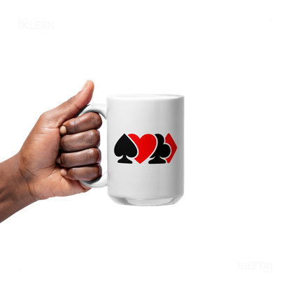 AllSuitsInline Ceramic Mug 05 White