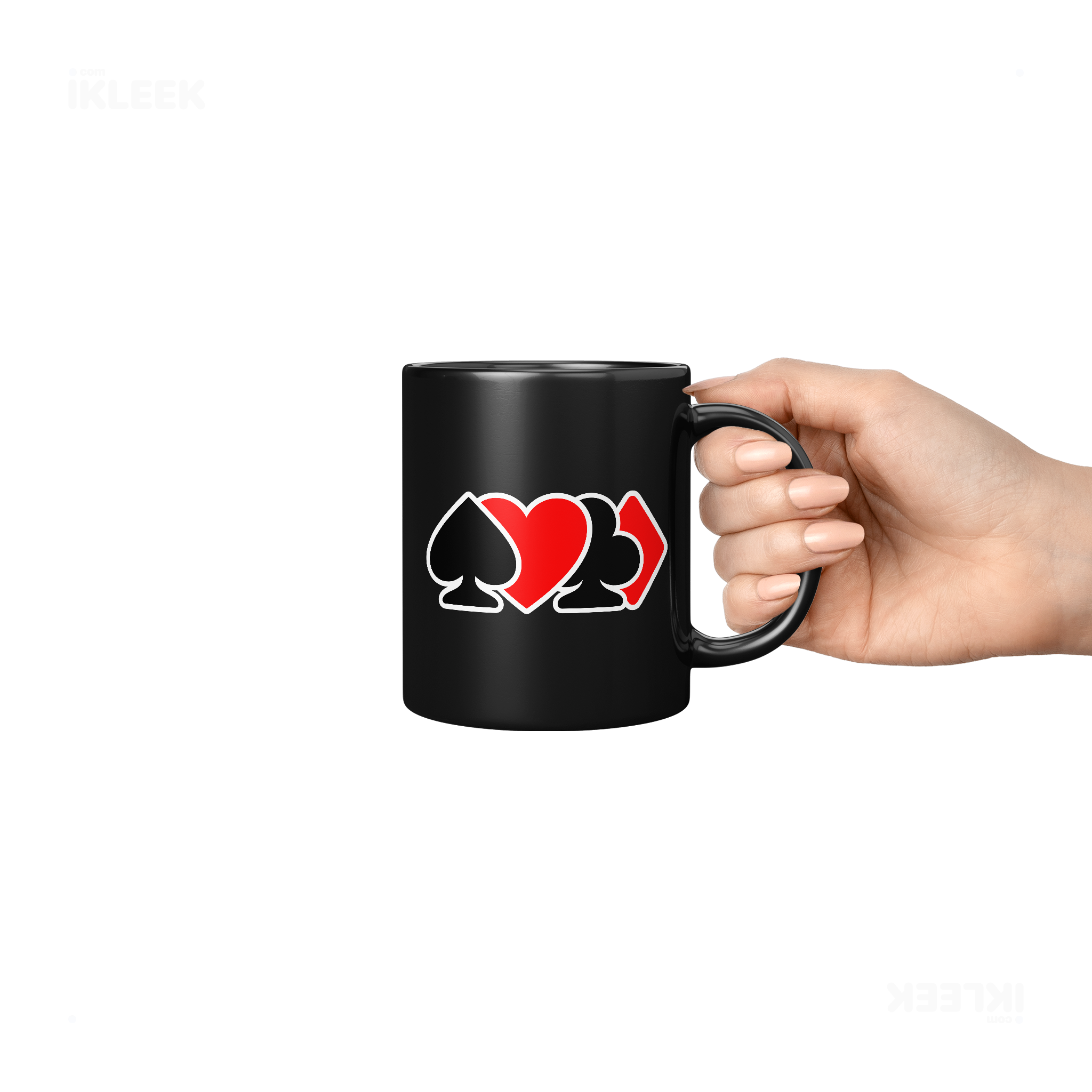 AllSuitsInline Ceramic Mug 06 Black