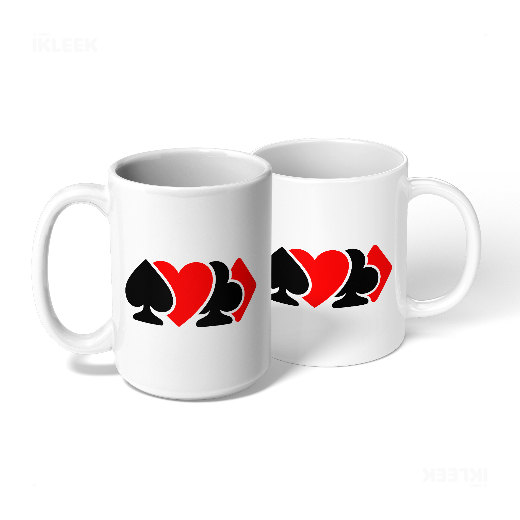 AllSuitsInline Ceramic Mug 08 White