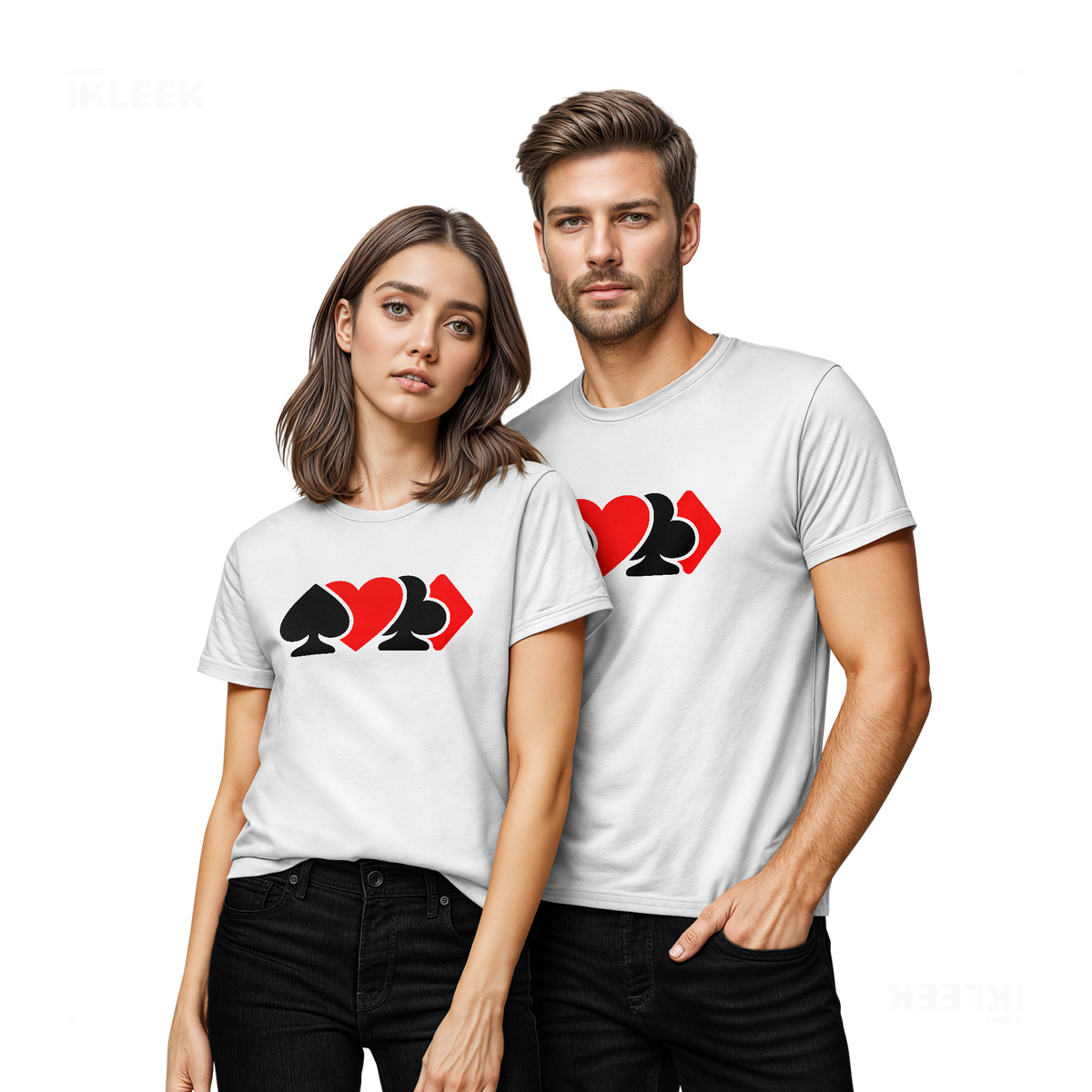 AllSuitsInline Couple T Shirt 02 White