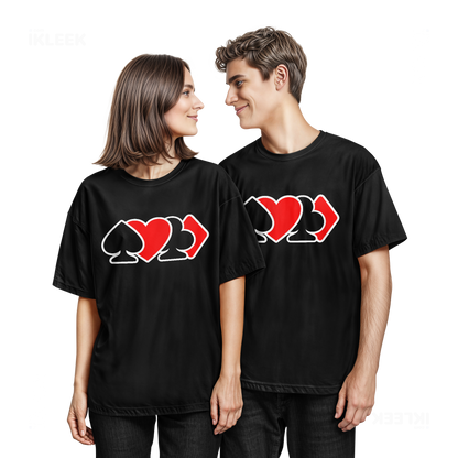 AllSuitsInline Couple T Shirt 05 Black