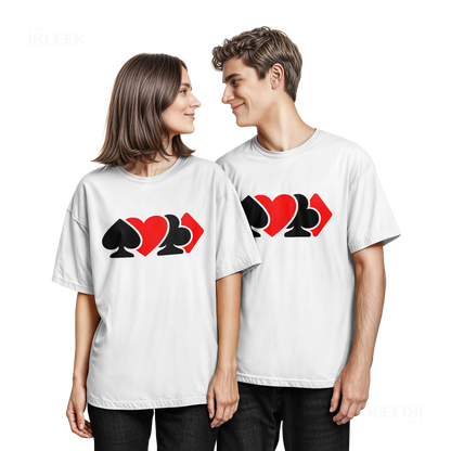 AllSuitsInline Couple T Shirt 05 White