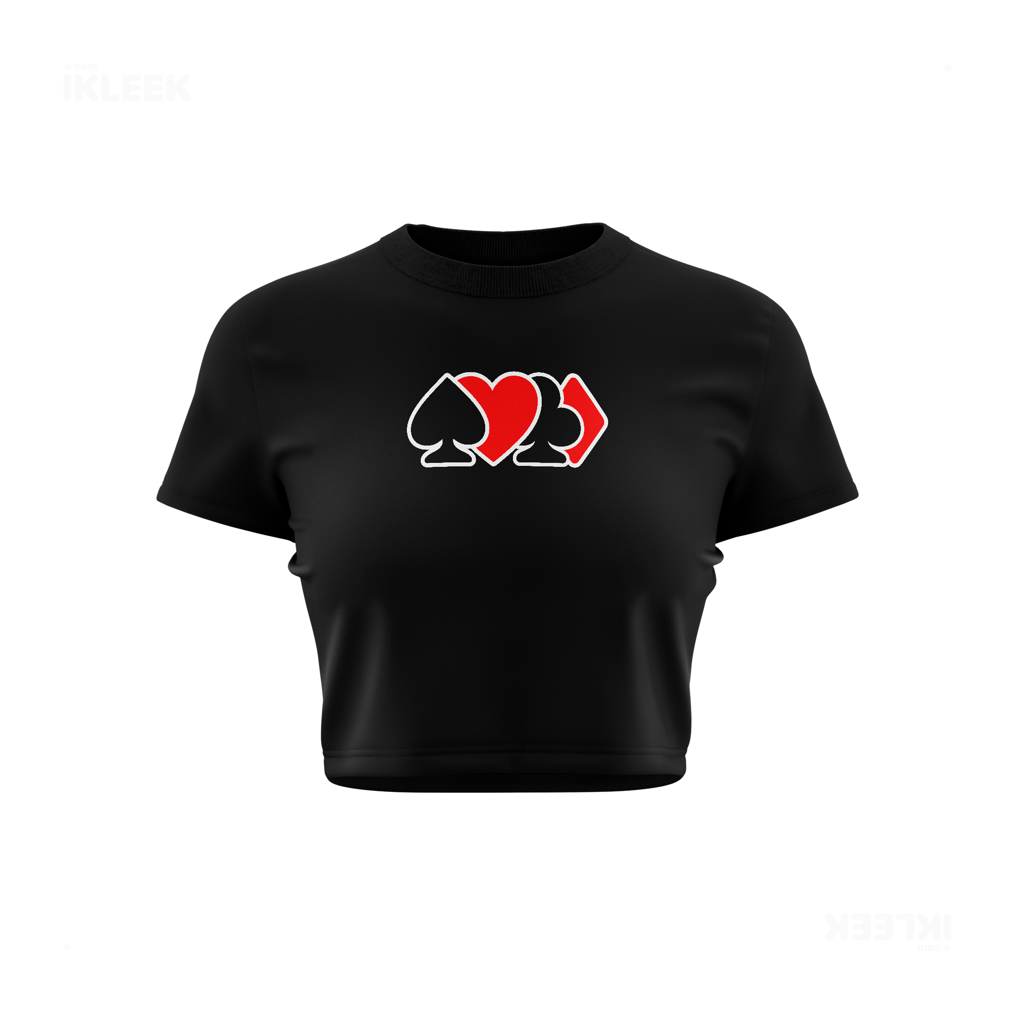 AllSuitsInline Fitted Crop Top 01 Black