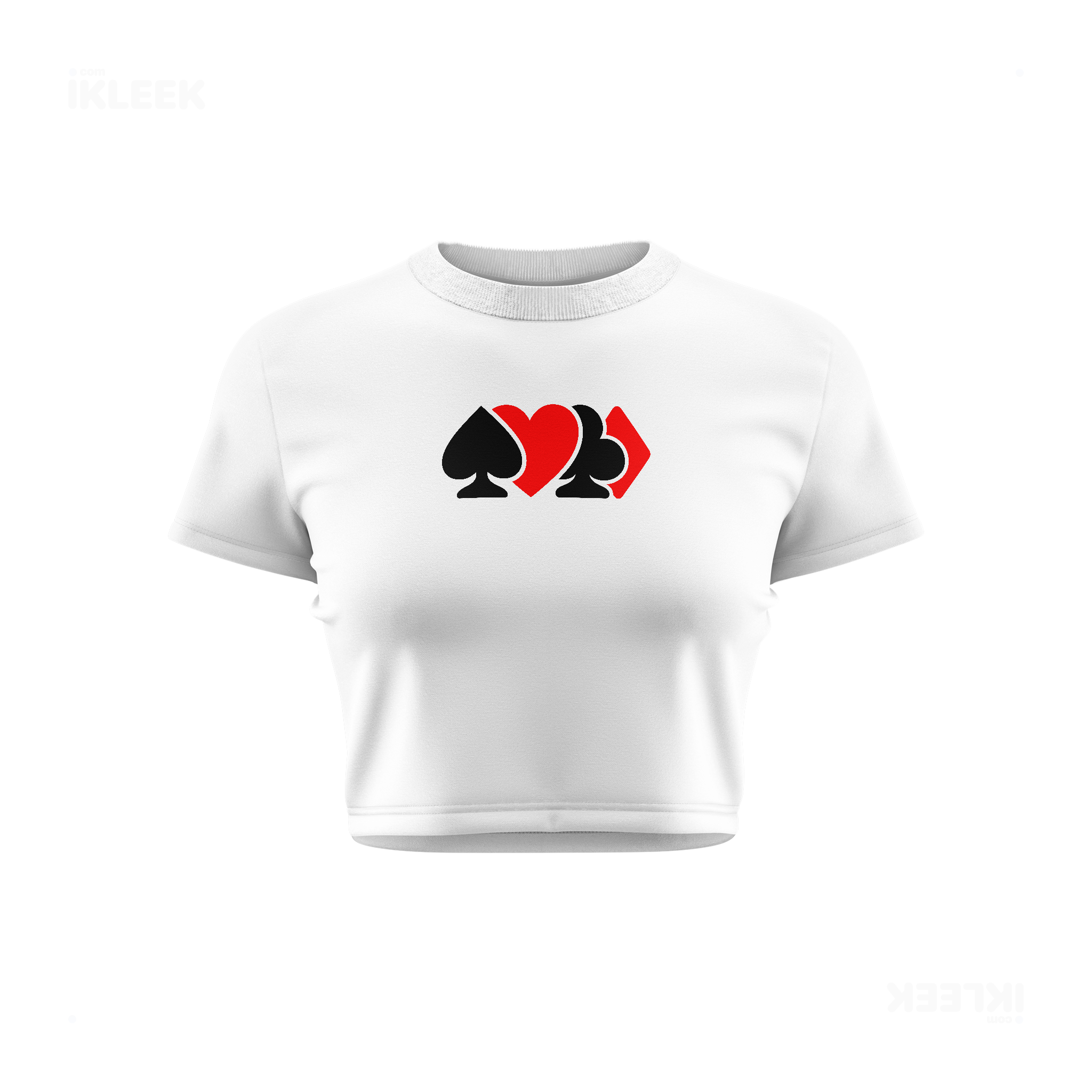 AllSuitsInline Fitted Crop Top 01 White