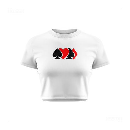 AllSuitsInline Fitted Crop Top 01 White
