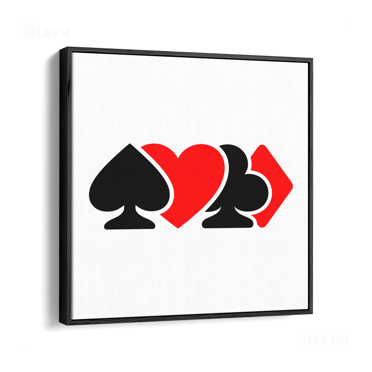 AllSuitsInline Framed Canvas 04 Black Wood