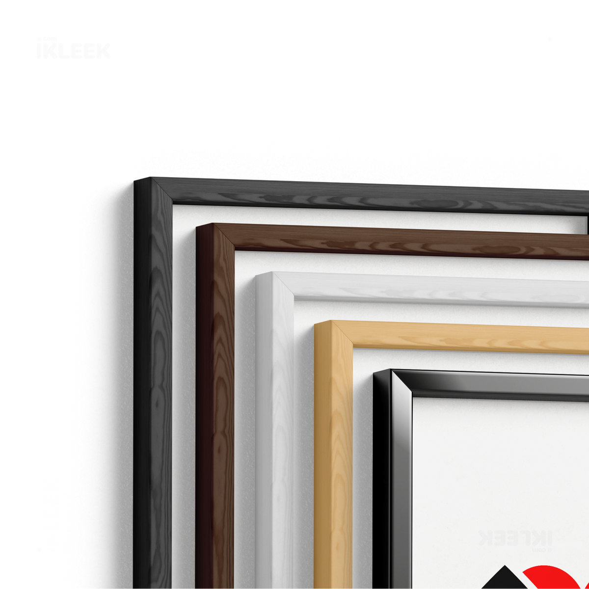 AllSuitsInline Framed Poster 02 Black Wood
