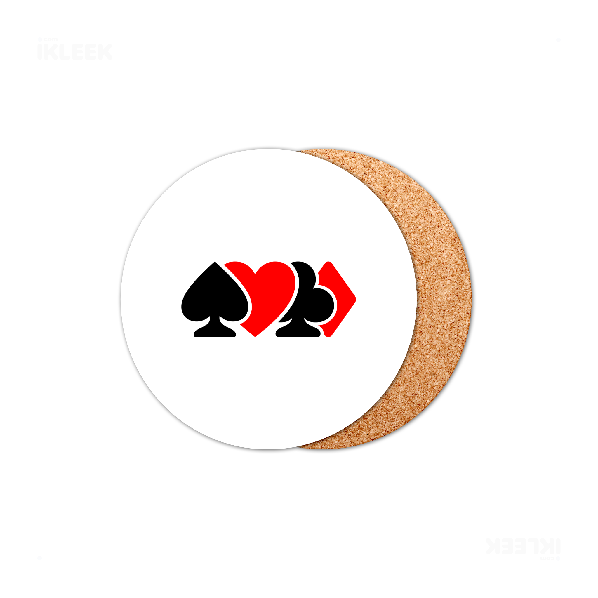 AllSuitsInline High Gloss Coaster 01 Round