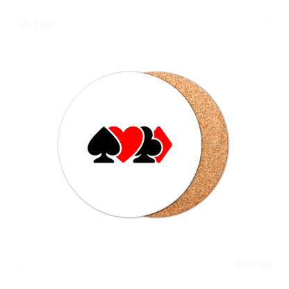 AllSuitsInline High Gloss Coaster 01 Round