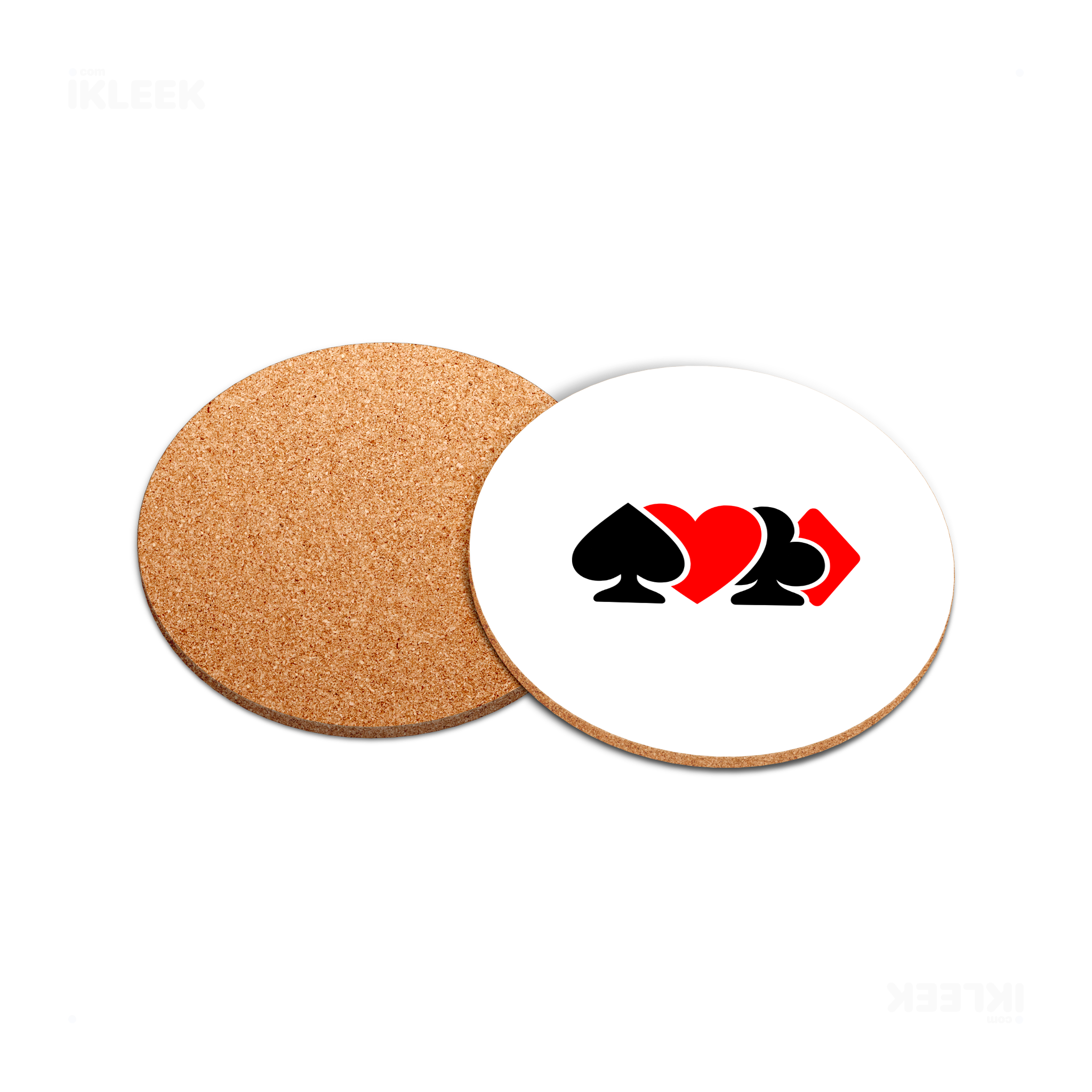AllSuitsInline High Gloss Coaster 05 Round