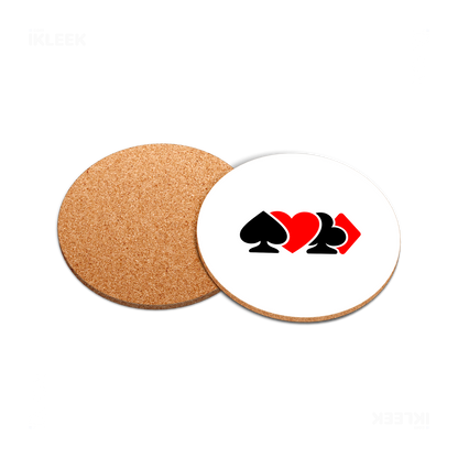AllSuitsInline High Gloss Coaster 05 Round