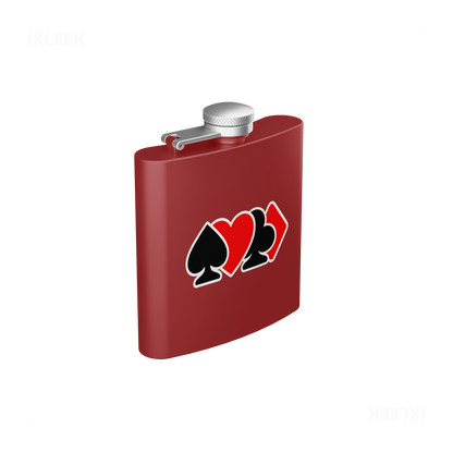 AllSuitsInline Hip Flasks 03 Red