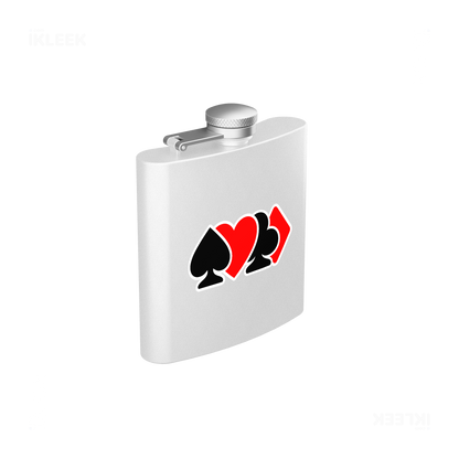 AllSuitsInline Hip Flasks 03 White