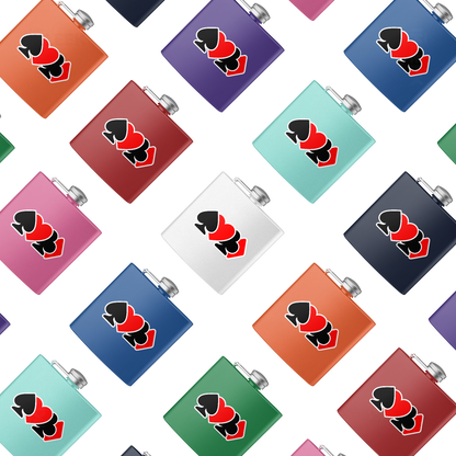 AllSuitsInline Hip Flasks 04 Red