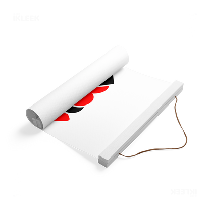 AllSuitsInline Magnetic Hanger Poster 04 White Wood