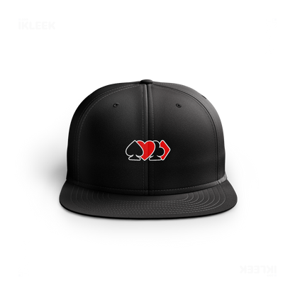 AllSuitsInline Snapback Caps 01 Black DTF
