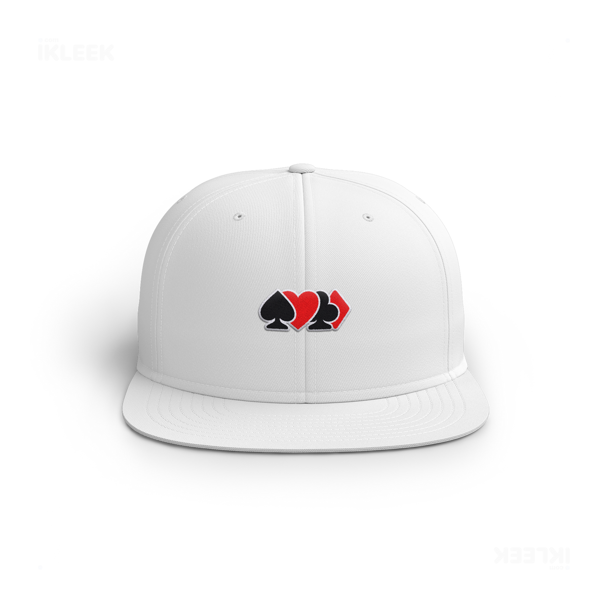 AllSuitsInline Snapback Caps 01 White Embroidery