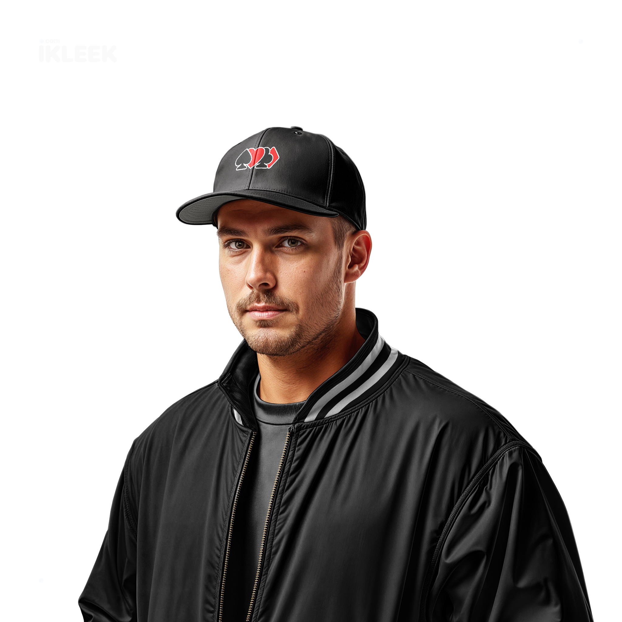 AllSuitsInline Snapback Caps 02 Black DTF