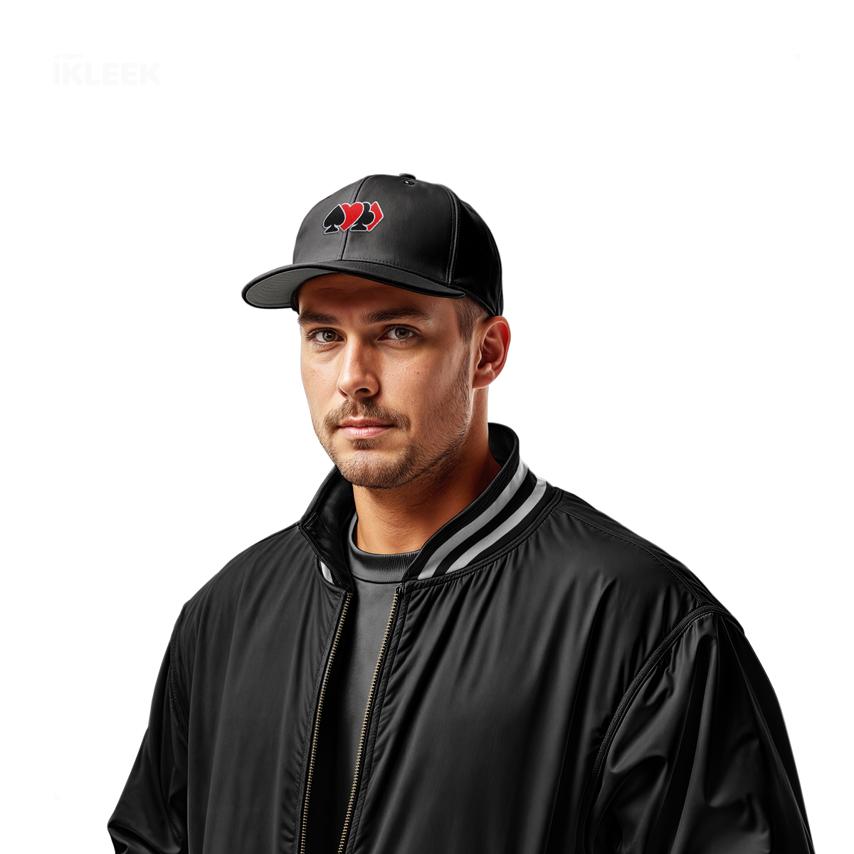 AllSuitsInline Snapback Caps 02 Black Embroidery