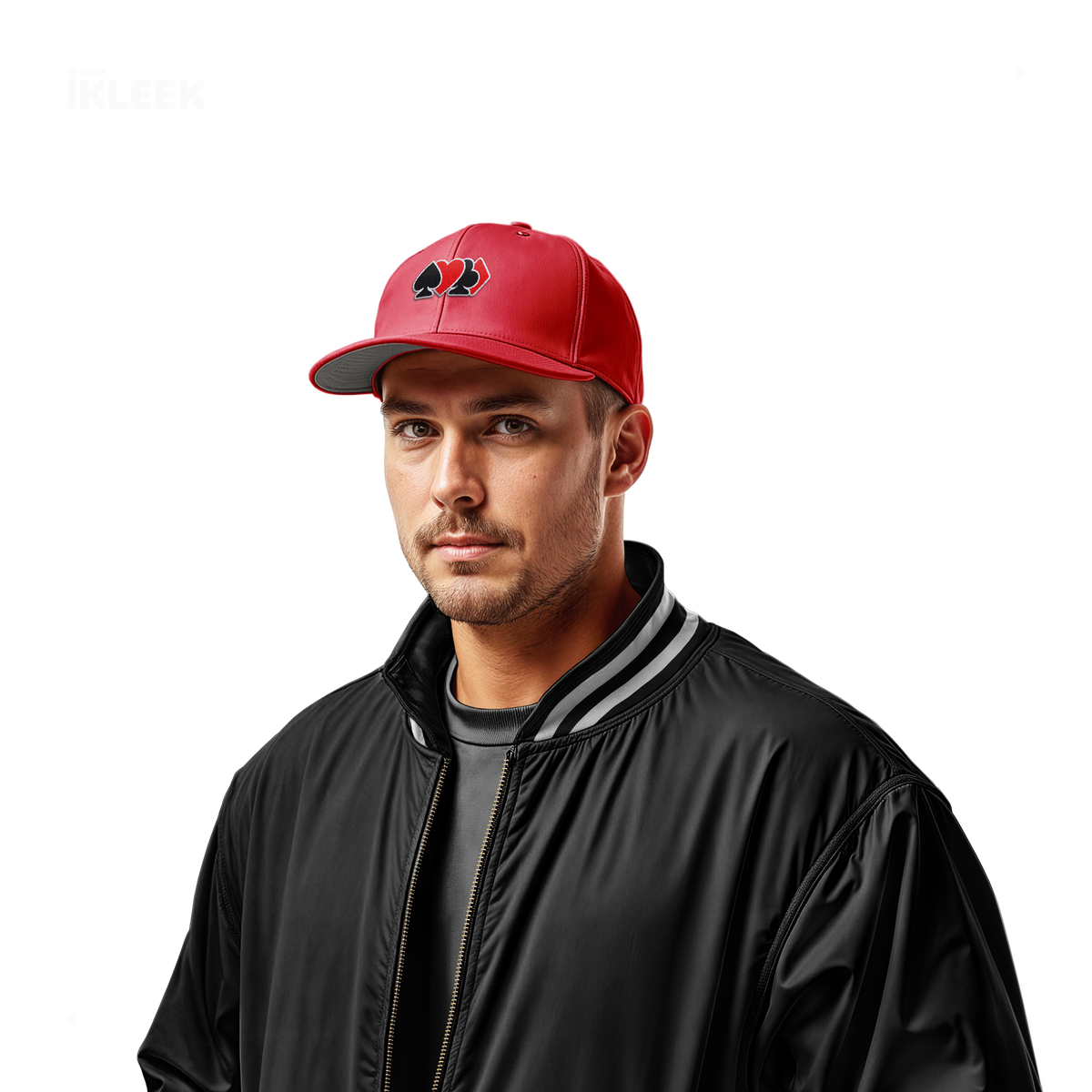AllSuitsInline Snapback Caps 02 Red Embroidery