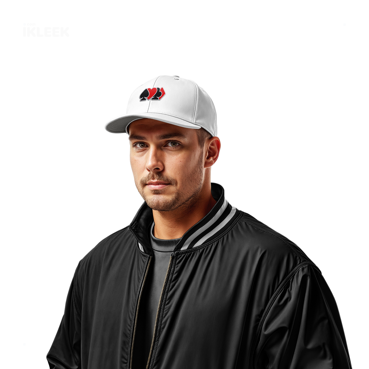 AllSuitsInline Snapback Caps 02 White Embroidery