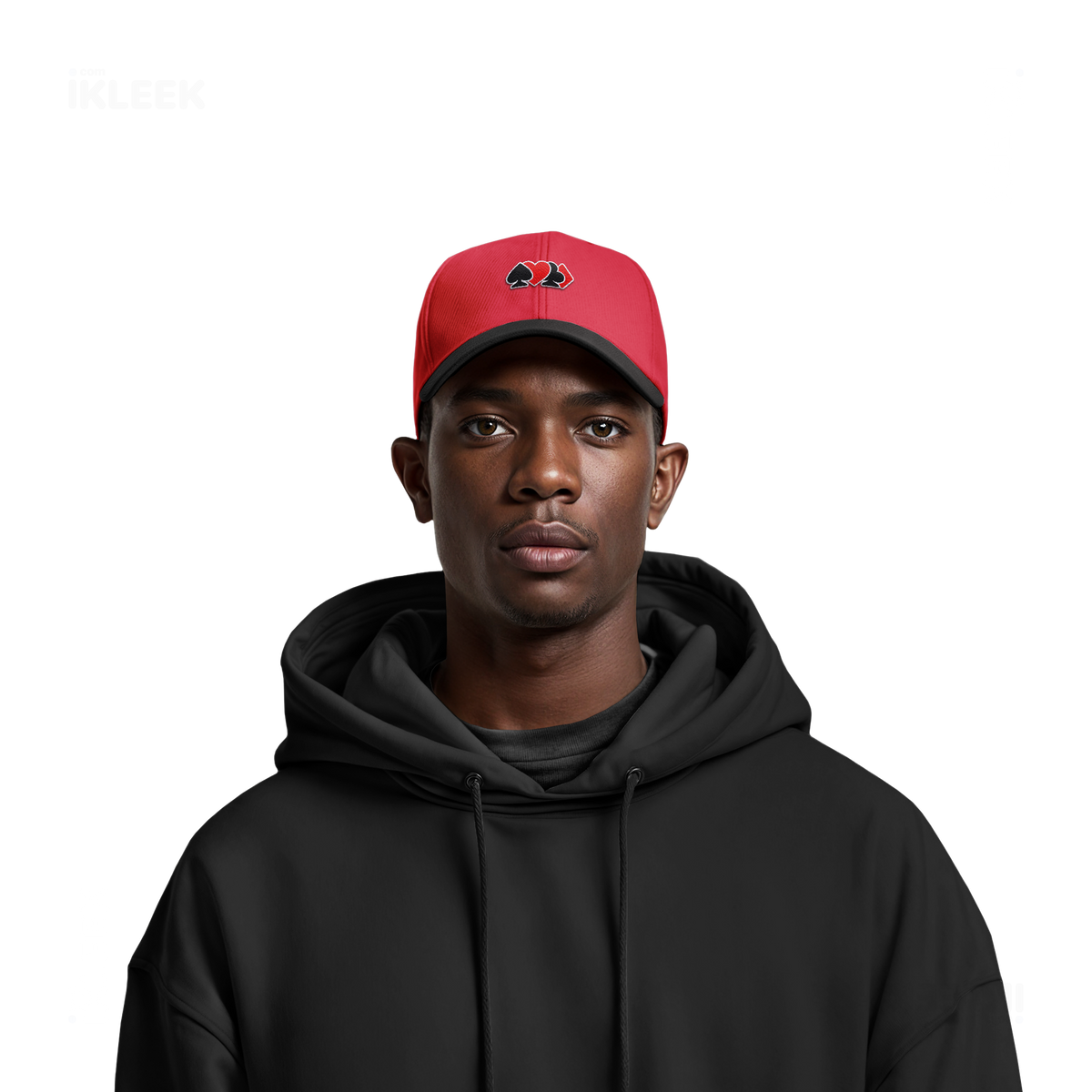 AllSuitsInline Snapback Caps 06 Red Black Embroidery