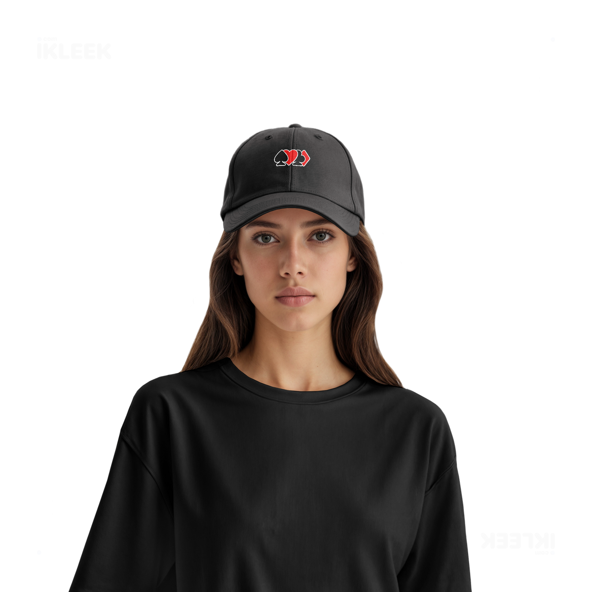 AllSuitsInline Snapback Caps 07 Black DTF