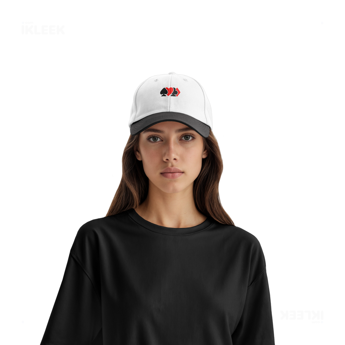 AllSuitsInline Snapback Caps 07 White Black DTF