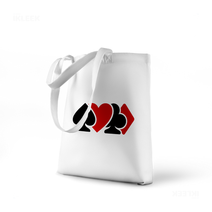AllSuitsInline Tote Bags 01 White