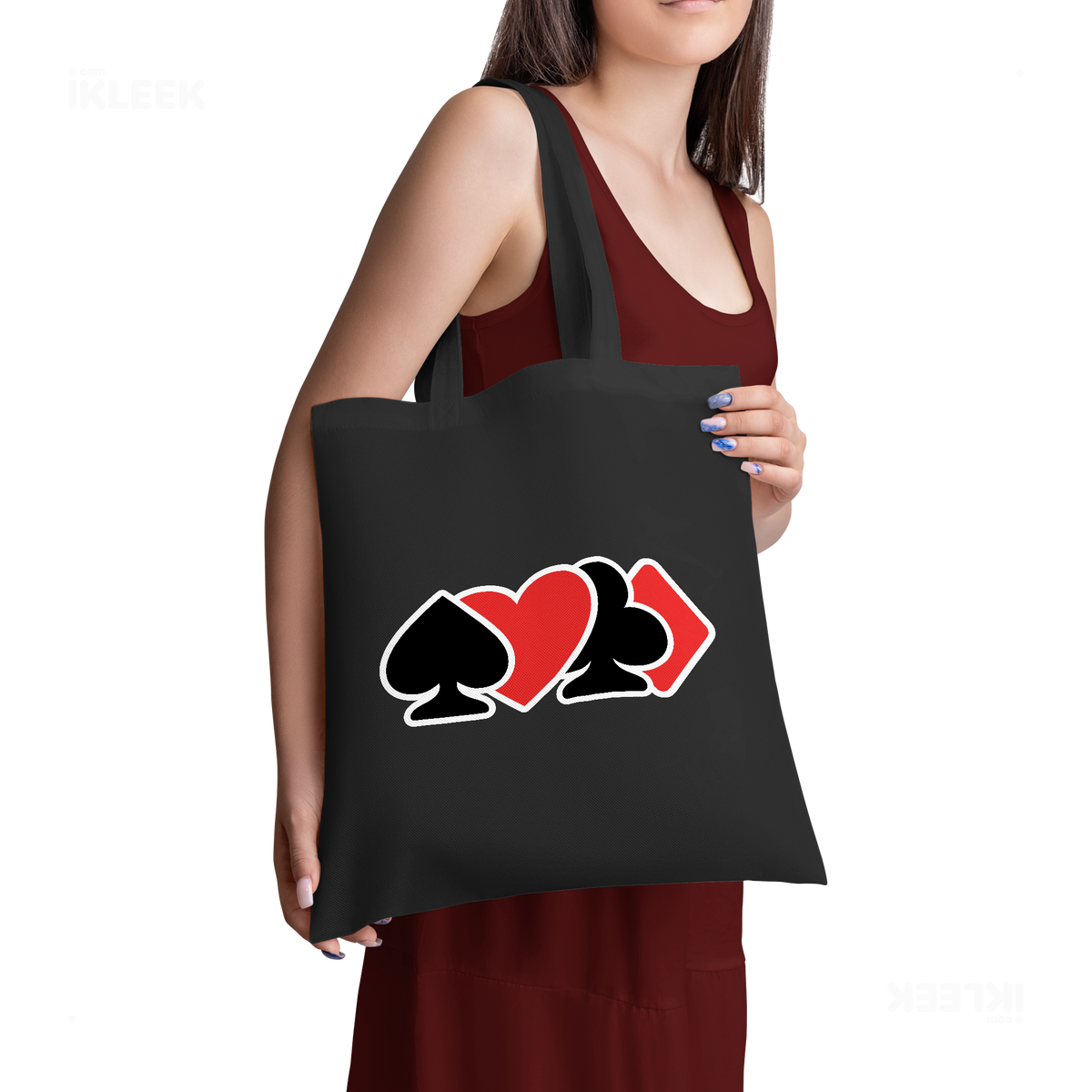 AllSuitsInline Tote Bags 02 Black