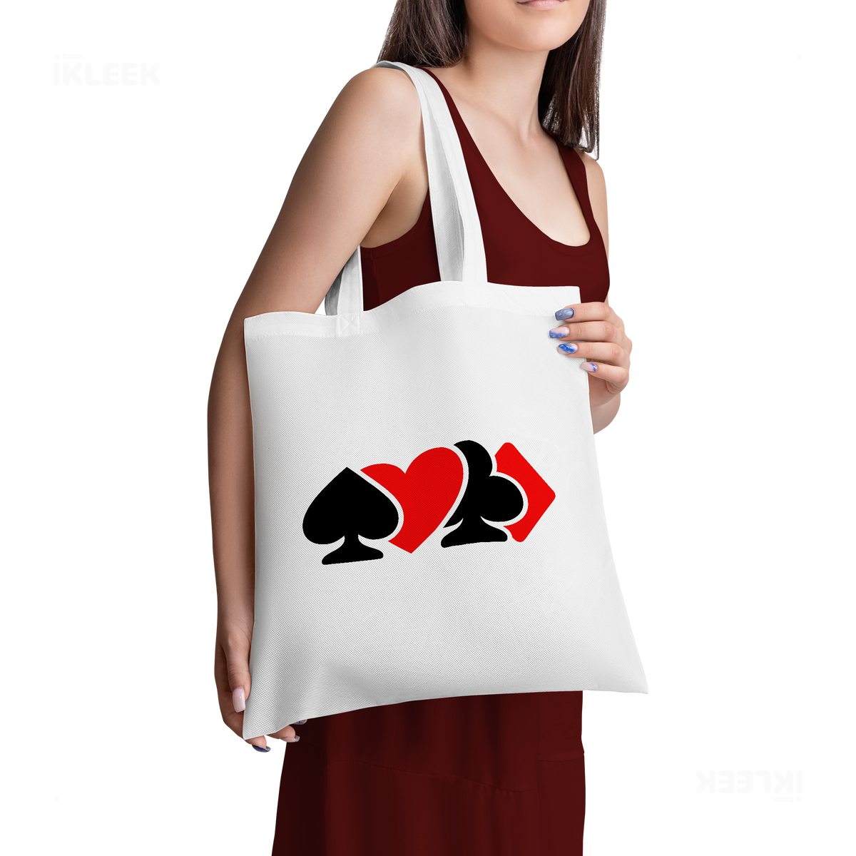 AllSuitsInline Tote Bags 02 White