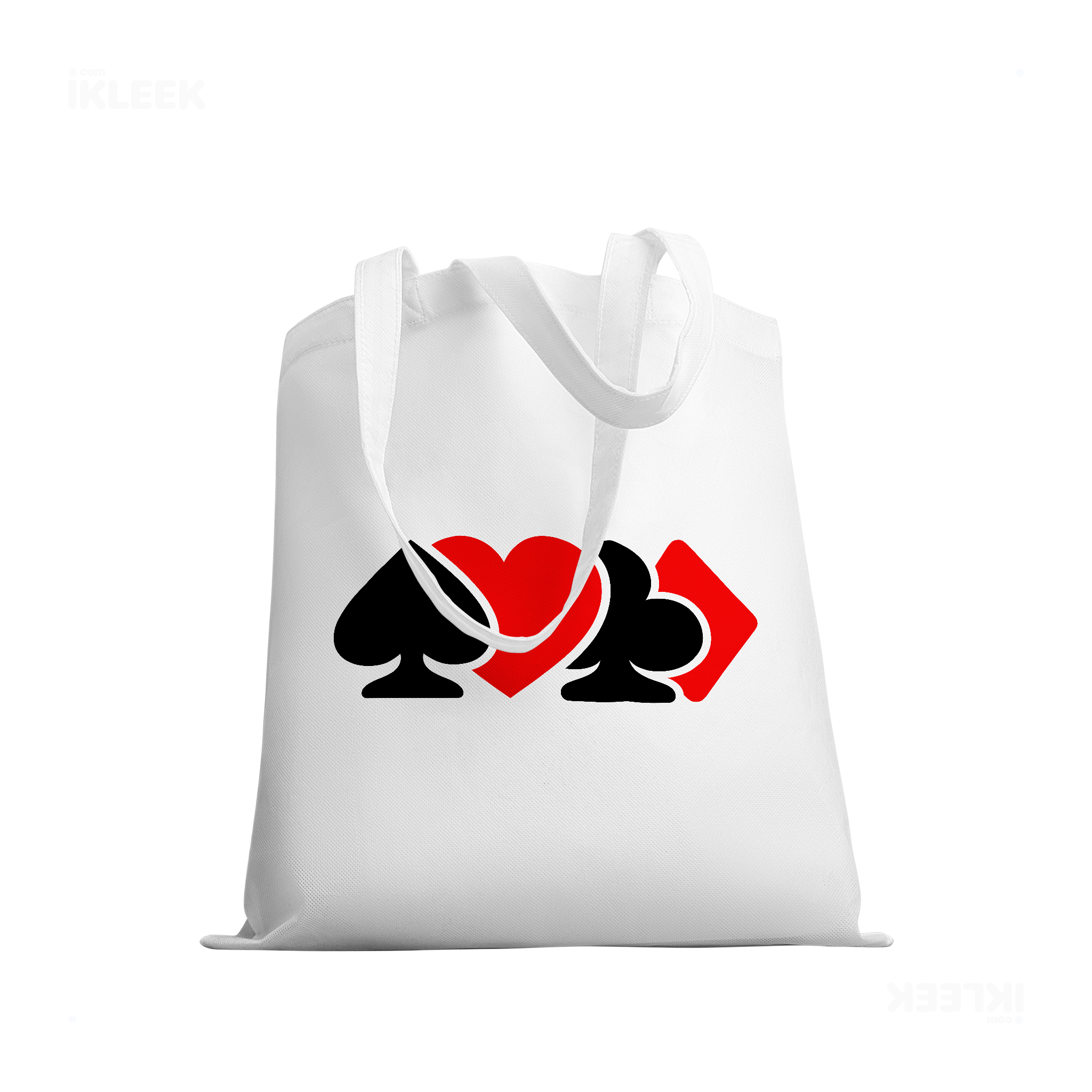AllSuitsInline Tote Bags 03 White