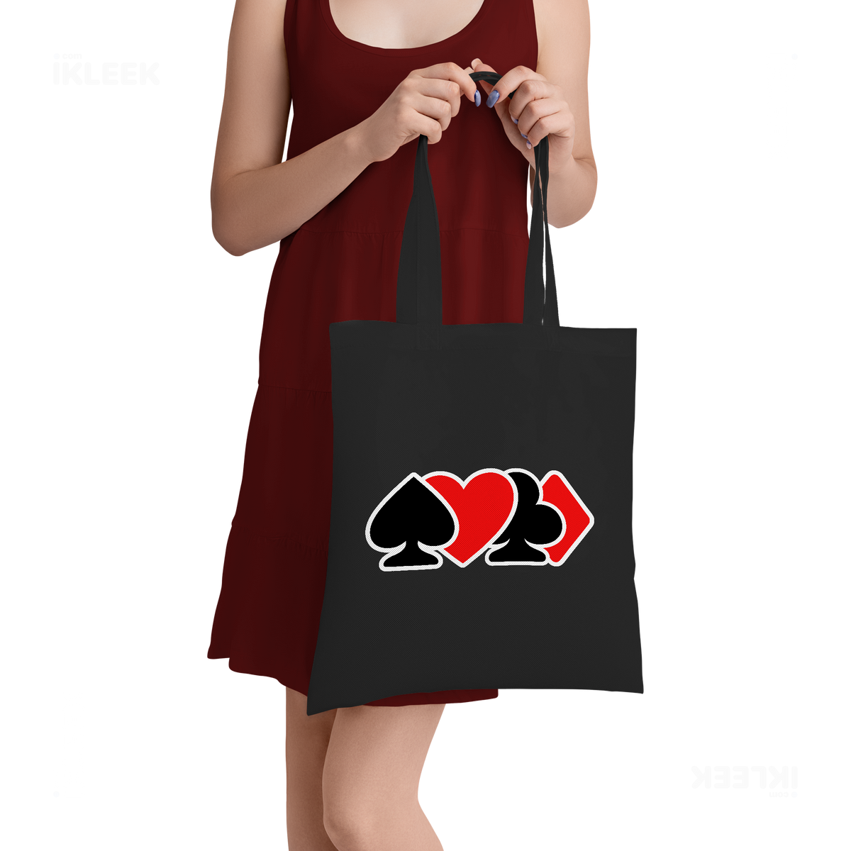 AllSuitsInline Tote Bags 05 Black