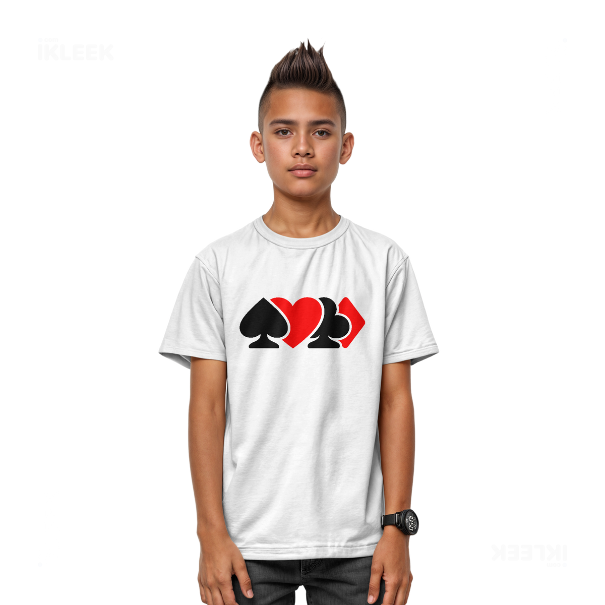 AllSuitsInline Youth T Shirt 03 White