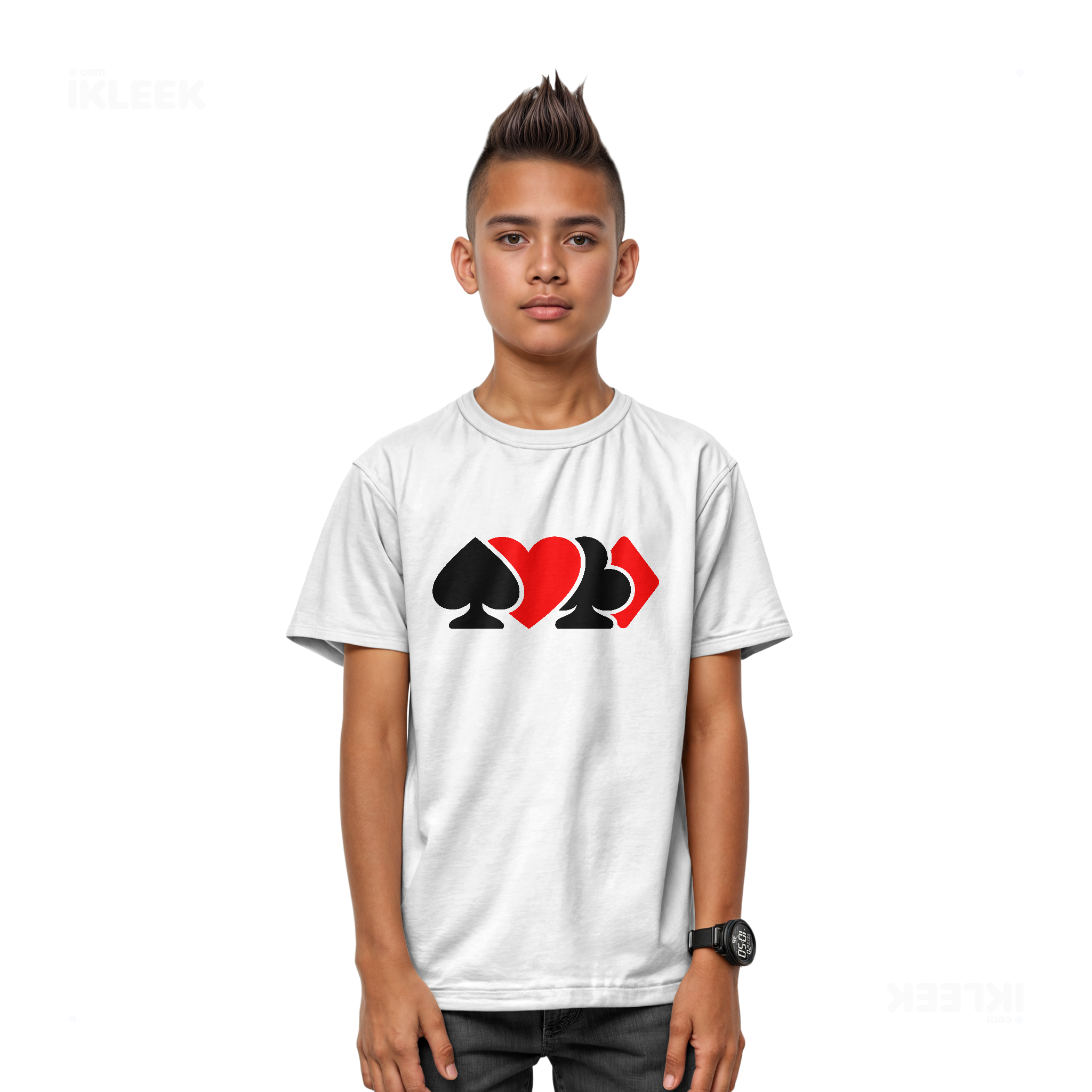 AllSuitsInline Youth T Shirt 03 White