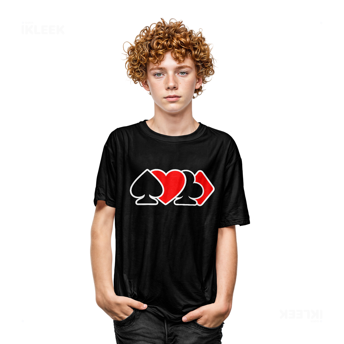 AllSuitsInline Youth T Shirt 05 Black