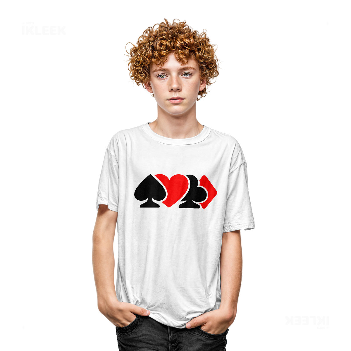 AllSuitsInline Youth T Shirt 05 White