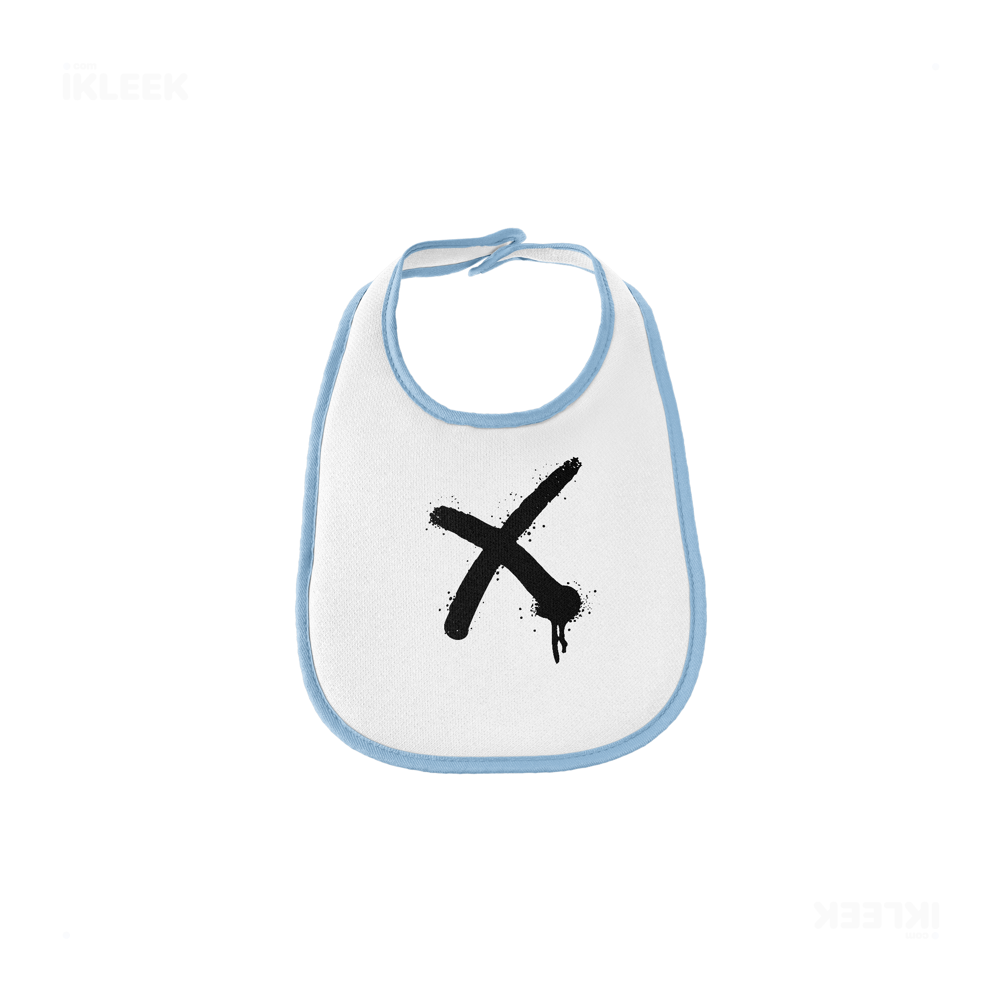 CrossMark Baby Bibs 01 White Lightblue