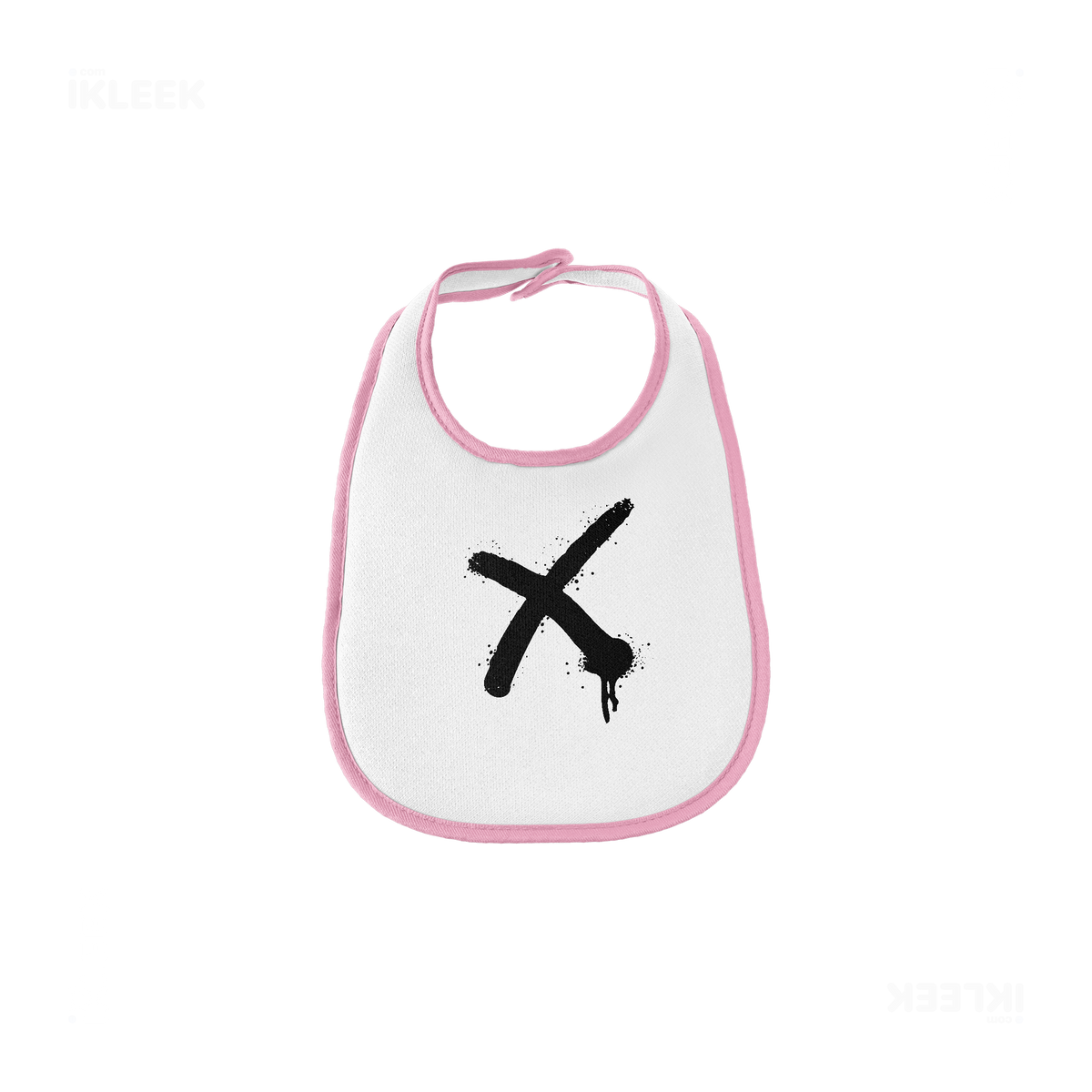 CrossMark Baby Bibs 01 White Pink