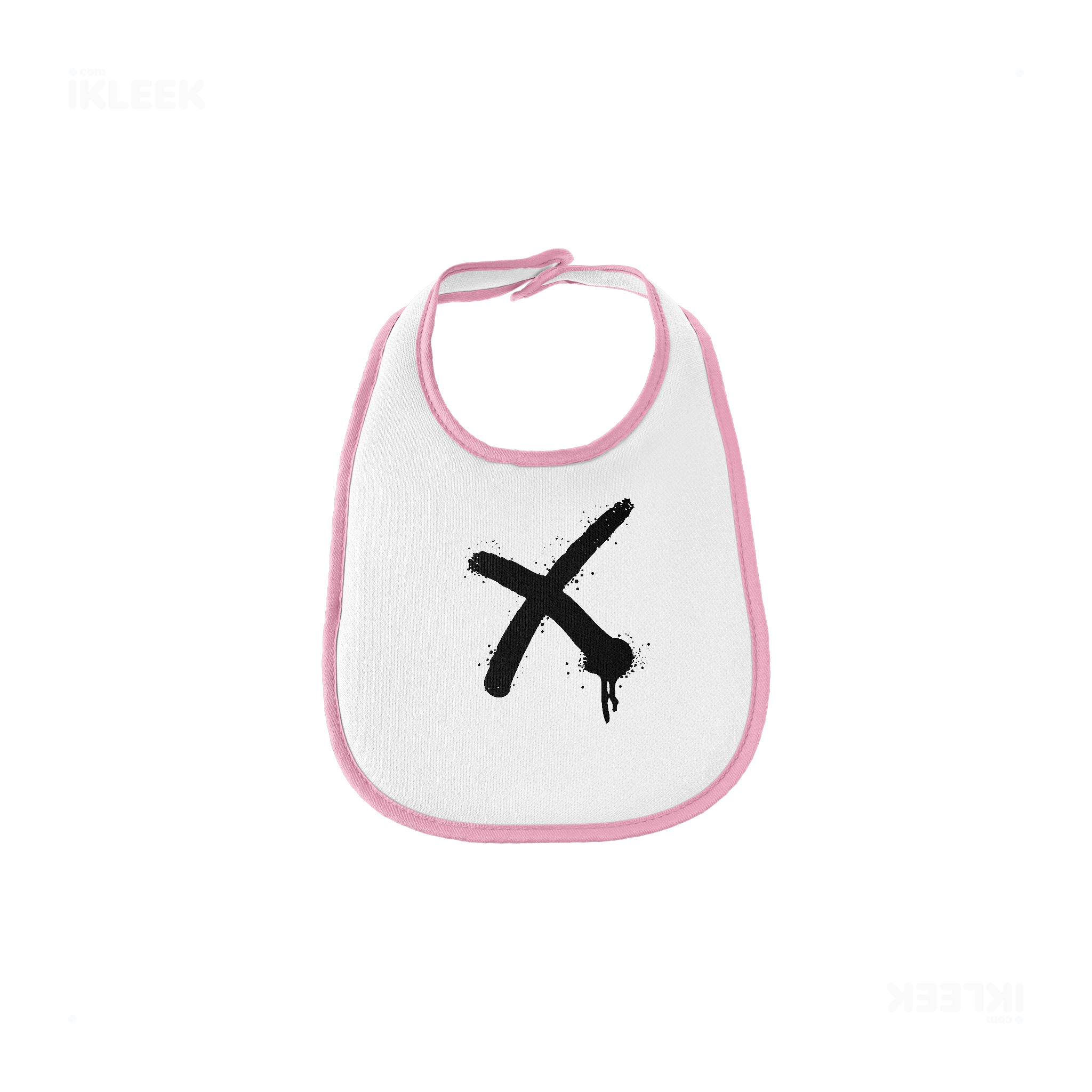 CrossMark Baby Bibs 01 White Pink