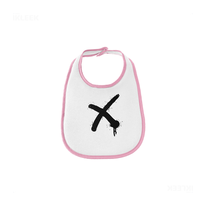 CrossMark Baby Bibs 01 White Pink