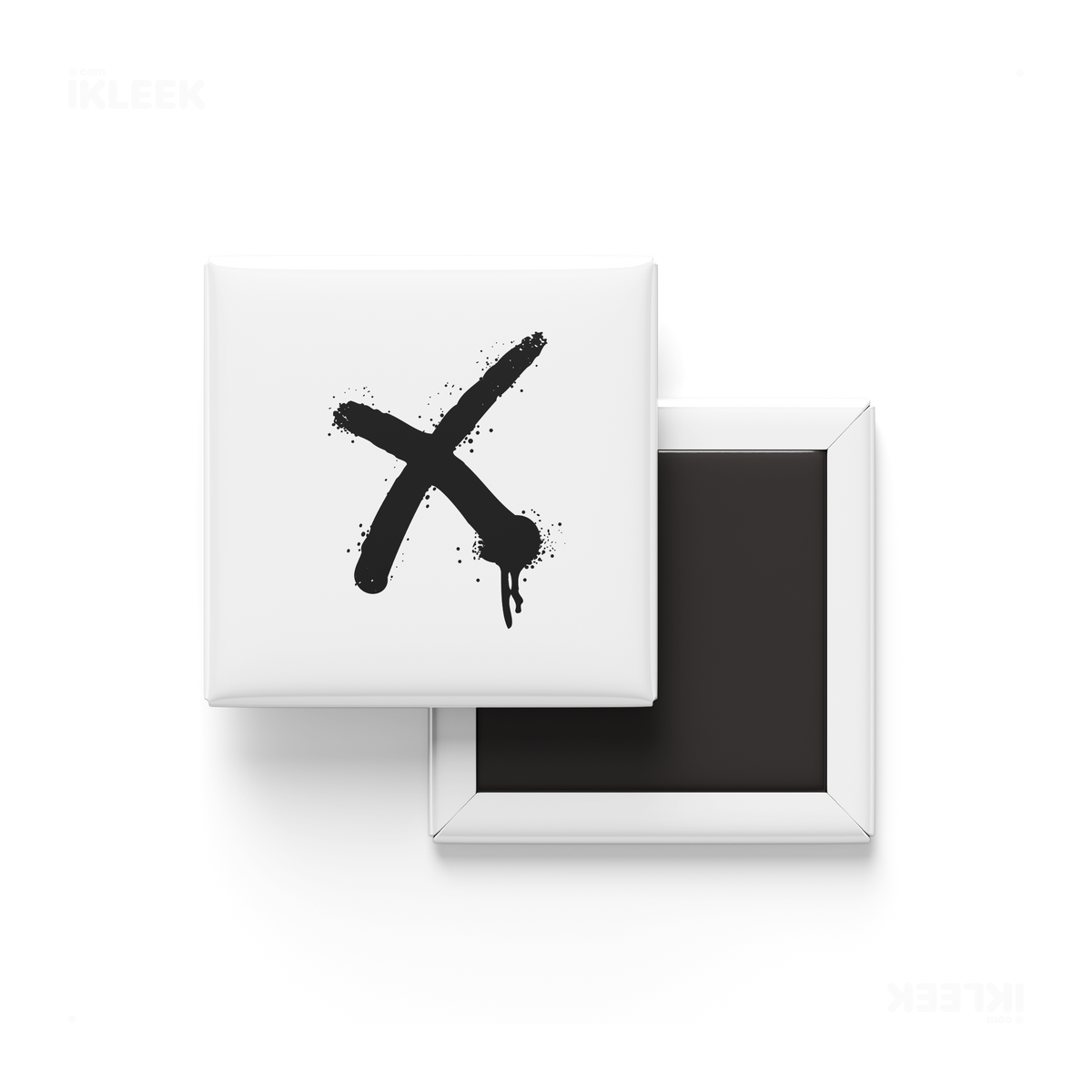 CrossMark Button Magnet 01 Square