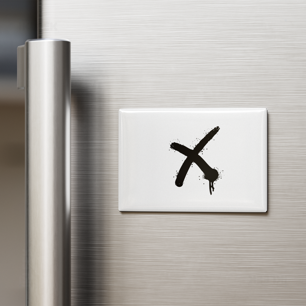 CrossMark Button Magnet 02 Rectangle